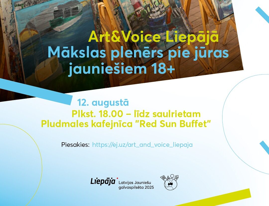 Art & Voice Liepājā – mākslas un sarunu vakars Liepājas pludmalē